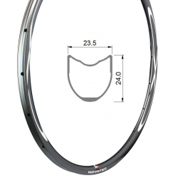 Rim CXD-T_U2.1 Rear Rim 24H with CXD logo - SRV