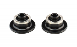 Side cap FRONT, alloy, black, LEFT/RIGHT, for D711SB, ASSEMBLED (INCL.PARTS+WASHERS+O-RINGS)