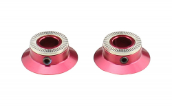 Side cap FRONT, alloy, red, LEFT/RIGHT, for A141SB, ASSEMBLED (INCL.PARTS+WASHERS+O-RINGS)