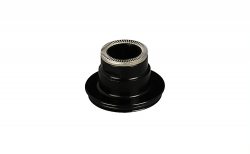 Side cap REAR B12, 6-BOLT, AL-BLK, LEFT, for D902SB-B12, OEM