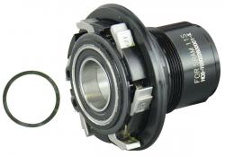 Freehub body X4 type (R642), Sram XD, alloy black 6-pawls, w/Washer, w/water seal, w/oil seal, for XD642SB, XDH42SB, OEM