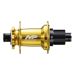 Hub rear XD602SB/A-B12-MS, anodized gold, 32hx14G-round, alloy, 12x148, D:39.7, 5x sealed bearings, alloy freehub Shimano MS, X6-type (R660), 6-PAWLS, black side caps, NP logo, without thru axle, OEM