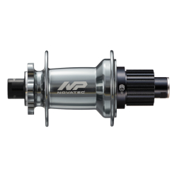 Hub rear XD602SB/A-B12-MS, anodized grey, 32hx14G-round, alloy, 12x148, D:39.7, 5x sealed bearings, alloy freehub Shimano MS, X6-type (R660), 6-PAWLS, black side caps, NP logo, without thru axle, OEM