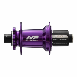 Hub rear XD602SB/A-B12-ABG, anodized purple, 32H x14G-round, alloy, 12x148, D:44.0, 4x sealed bearings, alloy freehub Shimano HG, X6-type (R660), 6-PAWLS, black side caps, NP logo, without thru axle, OEM