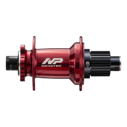 Hub rear XD602SB/A-B12-MS, anodized red, 32hx14G-round, alloy, 12x148, D:39.7, 5x sealed bearings, alloy freehub Shimano MS, X6-type (R660), 6-PAWLS, black side caps, NP logo, without thru axle, OEM